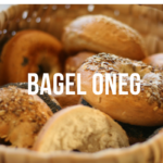 Bagels with Bagel Oneg written over it